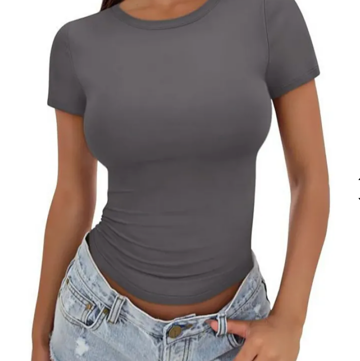 Slim-Fit Crew Neck Short Sleeve T-Shirt
