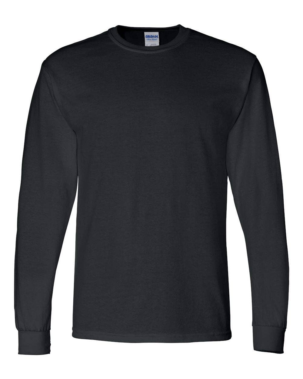 Gildan 8400 DryBlend® 50/50 Long Sleeve T-Shirt: Black / S