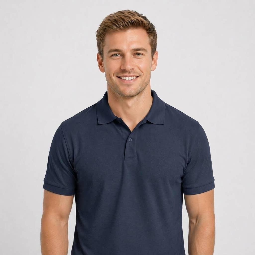 Men’s Premium Pique Cotton Polo Shirt – Breathable, Stylish: Black / L