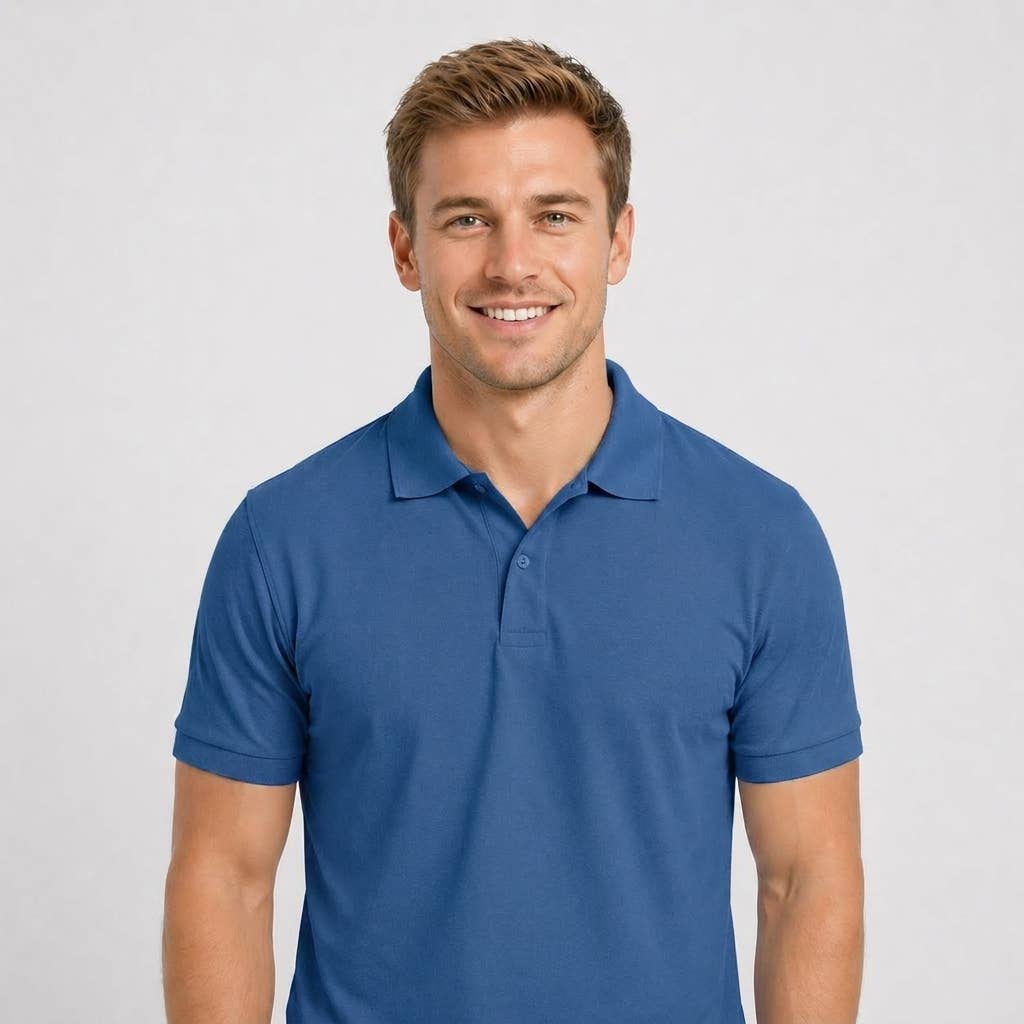 Men’s Premium Pique Cotton Polo Shirt – Breathable, Stylish: Black / L