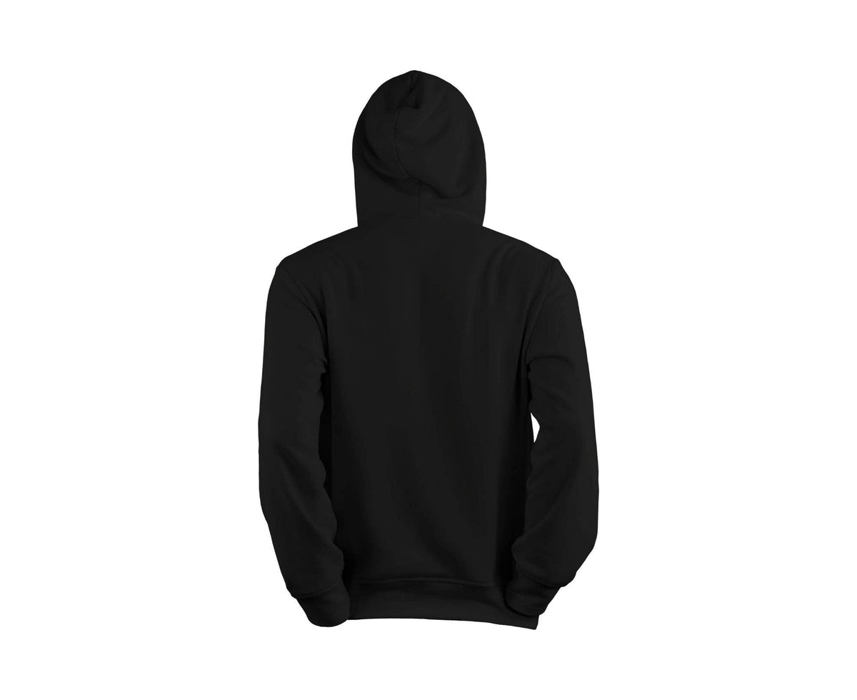 Cotton World Black Fleece Pullover Hoodie: XL