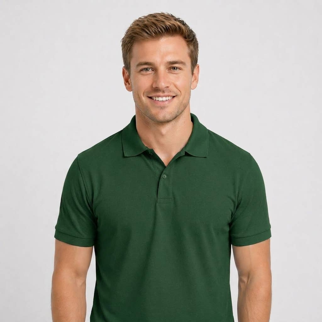 Men’s Premium Pique Cotton Polo Shirt – Breathable, Stylish: Black / M