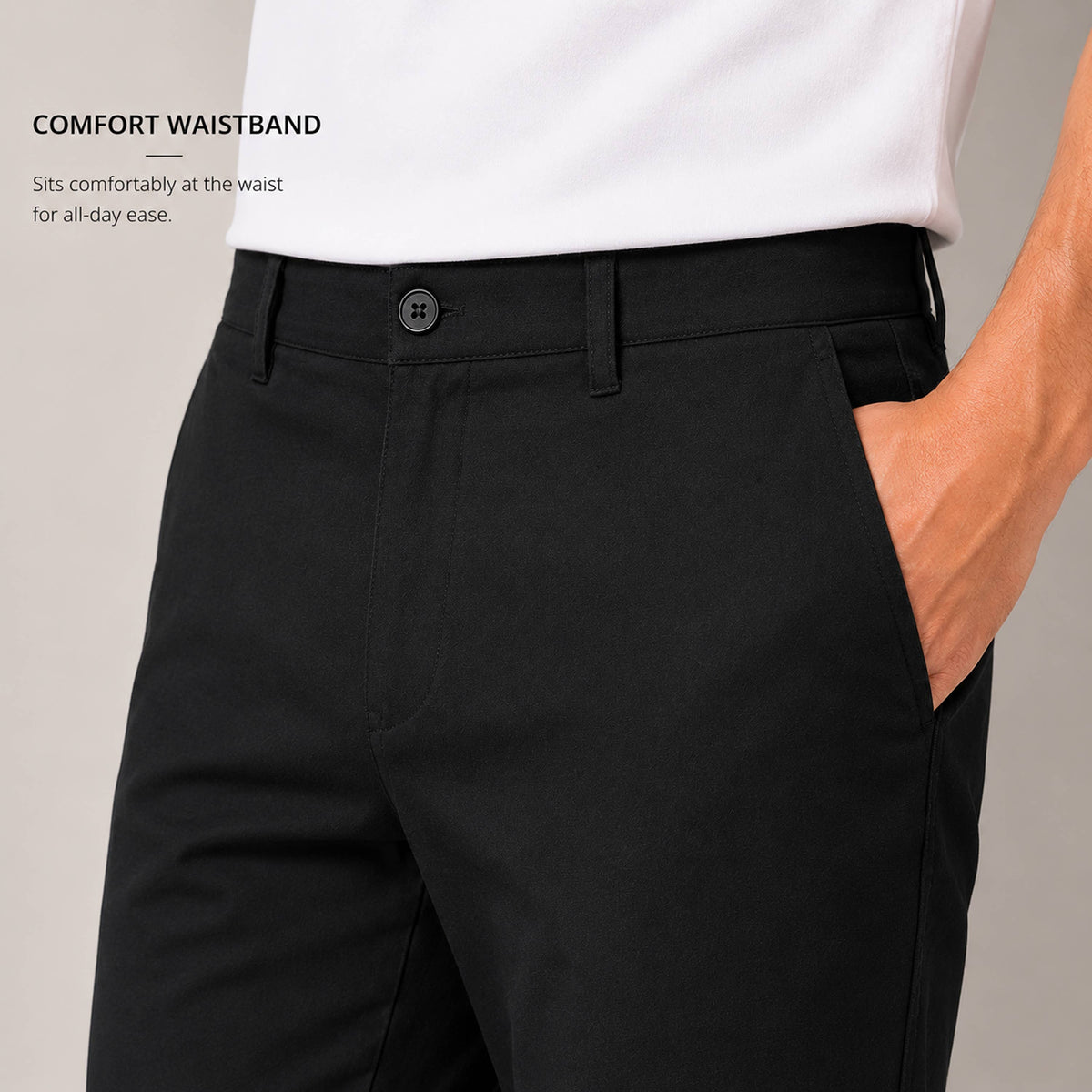 Men's Super Stretch Slim Fit Chino Pants - 31-Inch Inseam: Light Timber / 32