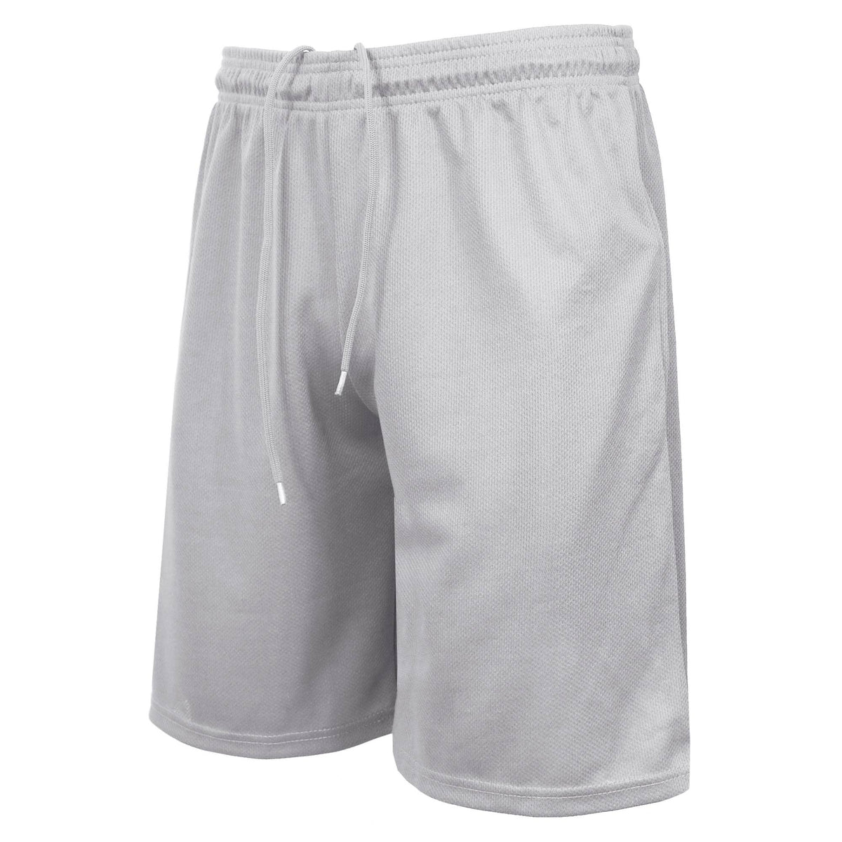 Men's Moisture Wicking Active Mesh Shorts (S-5XL): Silver / M